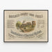 Vintage juliste Dutchess County Iron Works - teollinen seinäkoristelu — kehystetty taideteos seinällä
