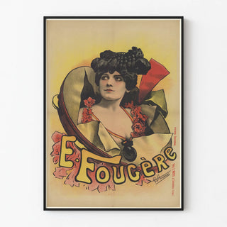 Vintage juliste E. Fougère - Tyylikäs seinäkoristelu