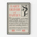 Vintage juliste nopea sanomalehtien toimitus