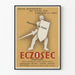 Vintage Juliste Eczosec - Seinän koristelu terveyteen ja ihon suojaamiseen