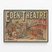 Vintage-teatterin Eden - Messalina juliste — kehystetty taideteos seinällä