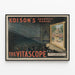 Vintage juliste Edisonin suurin ihme – Vitascope — kehystetty taideteos seinällä
