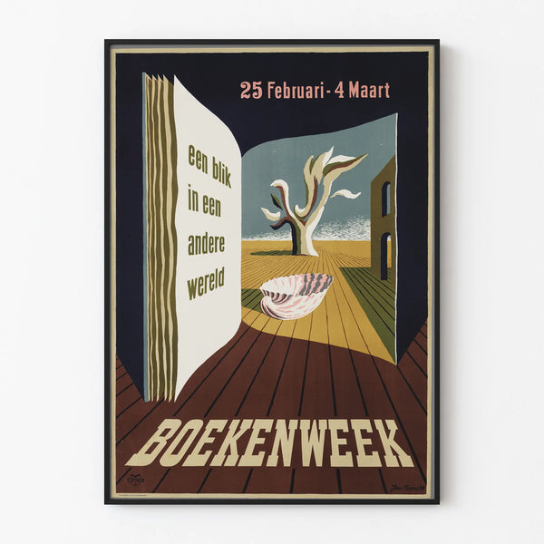 Boekenweek juliste 1950 - Katse toiseen maailmaan