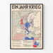 Historiallinen karttajuliste - Vuosi sodassa Euroopassa 1939-1940