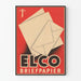 Vintage ELCO Kirjepaperi Juliste - Graafinen Seinäsisustus