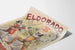 Vintage juliste Eldorado CirAunez de Blairgerac teollisuus- ja sisustustarra seinäkoristeeksi