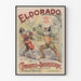 Vintage juliste Eldorado CirAunez de Blairgerac teollisuus- ja sisustustarra seinäkoristeeksi