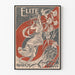 Tyylikäs koristejuliste art nouveau -tyylillä