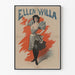 Vintage Ellen Willa -juliste seinäkoristeluun