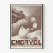 Vintage juliste Embryol - lääketieteellinen seinäkoristelu