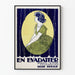 Vintagejuliste Évadatter-tyyliseen Art Nouveau -sisustukseen