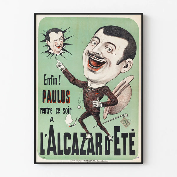 Vintage Paulus juliste Alcazarin kesäisessä linnassa