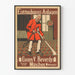 Vintage juliste pölynpoistolaitteiden teollinen seinäkoristelu