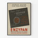 Vintagejuliste ENZYPAN - Retro seinäkoriste terveyteen ja hyvinvointiin