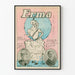 Vintage Erma - Musiikkiaiheinen seinäjuliste retrohenkisessä sisustuksessa
