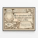 Vintage juliste Wienin kansainvälisestä graafisen taiteen näyttelystä 1883 — kehystetty taideteos seinällä