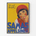 Vintage Juliste Samas Appelsiner ja hymyilevä naiskuva
