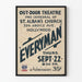 Vintage teatteri-ilmoitus ulkoilmanäytökseen Everyman Hollywoodissa