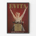 Vintage Evita -juliste Broadway-teatterista