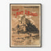 Vintage juliste Mont Saint-Michelin retkestä Lännen rautateistä