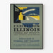 Vintage juliste Illinoisin liittovaltion taidenäyttelystä