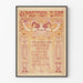 Vintage-taidenäyttelyjuliste nykytaiteen museossa