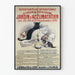 Vintage juliste kansainvälisestä kissanäyttelystä Jardin d'Acclimatation 1896