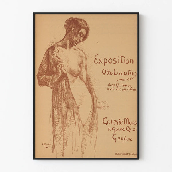 Otto Vautierin näyttelyjuliste Galerie Moos Genevessä