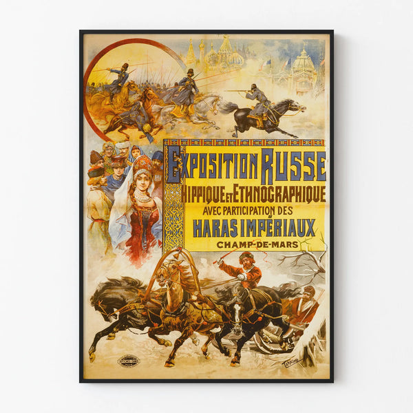 Vintage sisustustuloste Venäjän ratsastus- ja etnografianäyttelystä