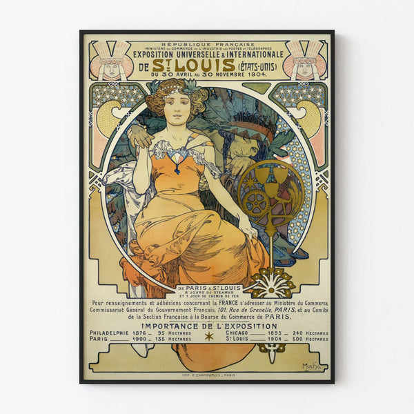 Art Nouveau -juliste St. Louisin maailmannäyttely 1904