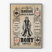 Vintage juliste Bony Lunéville korttien valmistamosta
