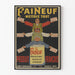 Vintagejuliste Faineuf Nettoie Tout - Retroseinän koriste tuote Ranskasta