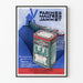 Vintage Juliste Farines Maltées Jammet tuulivoimakuvio