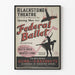 Vintage Federal Ballet - Juliste seinäkoriste teatteri ja tanssi