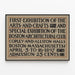 Vintage juliste ensimmäisestä näyttelystä Arts & Crafts Boston 1897 — kehystetty taideteos seinällä