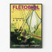 Vintage juliste Flétobiol lohenmaksaöljystä - Retro-seinäkoriste