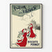 Vintage Juliste Lumien Kukka Biscuits Pernot Punainen ja Lumi