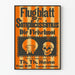 Vintage Juliste Simplicissimus-lehden lentolehtinen seinäkoristeena