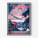 Vintage juliste Välimereltä Karibialle Pan American Airways