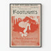 Vintage teatterijuliste Footlights Philadelphia 1896