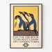 Vintage pingviinijuliste eläinaiheiseen seinäkoristukseen