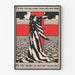 Vintage patriotinen juliste seinäkoristukseen
