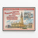 Vintage Madison Square Garden Forepaugh & Sells Brothers -juliste — kehystetty taideteos seinällä