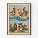 Vintage juliste hylke- ja merileijonaryhmästä Forepaugh & Sells Brothers