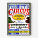 Vintage Fossett's kuuluisa sirkus - retroseinäkollaite