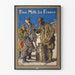 Vintage Juliste Free Milk for France - Historiallinen Seinäsisustus