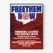 Solidaarisuus Free Them Now -juliste Neuvostoliiton juutalaisten marssille