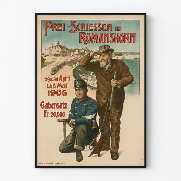 Romanshorni 1906 vapaan ammunnan vintagejuliste