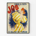 Vintagejuliste Fumar el papel Job - Retroseinän koriste