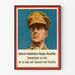 Vintage juliste Yleisesikuntamajuri Douglas MacArthur Tyynenmeren komentaja